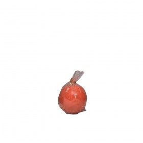 Świeca gładka kula 80 mm-orange